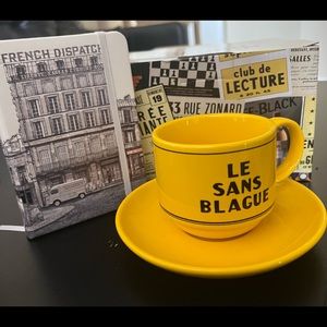 The French Dispatch Espresso Cup Set & Pocket Notebook